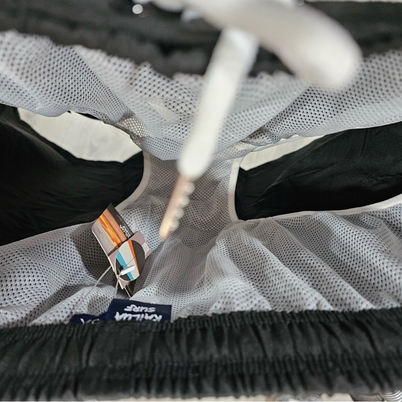 Kailua Surf Men’s Black Swim Trunk, Size 3X - Picture 3 of 11